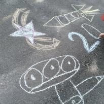 Рисунки на асфальте